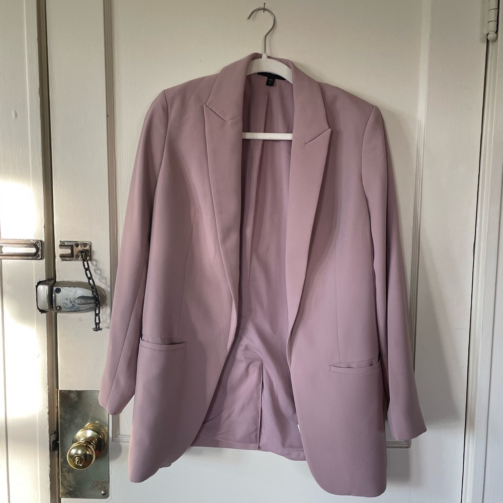 Express Lavender Blazer Oversized Suit Jacket